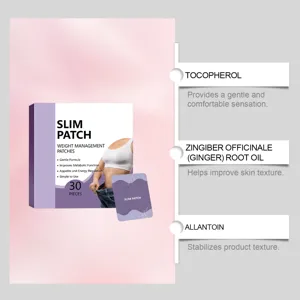 Parche adelgazante control de peso cuidado corporal de hierbas transpirable confort 30 pz