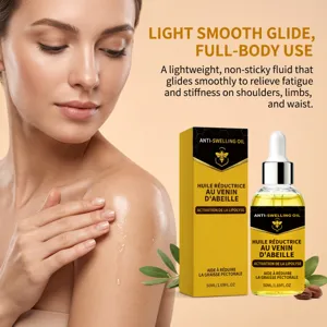 Bienenvenom Körperpflegeöl für glatte Hautfeuchtigkeit, leichtes nicht klebriges Massagefluid.
