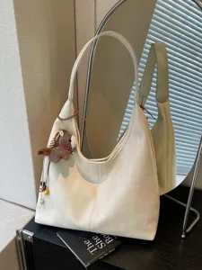 Femmes Grande Capacité Sac Tote Cuir PU Sac Bandoulière Décontracté Commuter Sac Hobo Minimaliste Sac à Main Mode