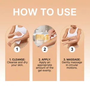 Gel raffermissant pour le corps hydratant texture lisse produit de soin pour la routine quotidienne.