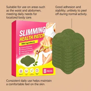 Pflanzliches Schlankheitspflaster für Taille und Bauch, sanfte Pflege, 8 Stück.