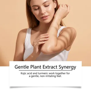 Sanftes Kurkuma Peeling Bodyspray für glatte Hautpflege, erfrischende und nicht klebende Formel.