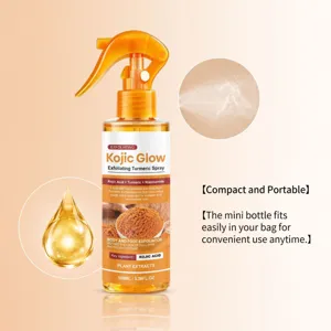 Kurkuma Peeling Spray 100ml sanfter Körper und Fußreiniger mit Kojicsäure für glatte Haut.
