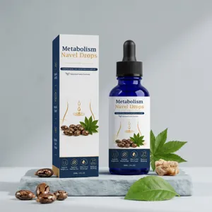 Extracto Vegetal Gotas de Cuidado para el Ombligo del Cuerpo Fórmula Herbal Hidratante Cuidado de la Piel del Abdomen Botella Cuentagotas de Líquido
