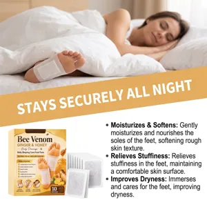Ginger honey foot patches for body care, moisturizing and nourishing foot care pads 10pcs
