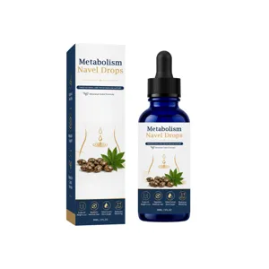 Gotas para ombligo de metabolismo botánico para el cuidado abdominal diario y suave.