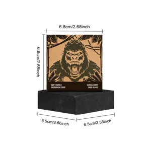 Savon de douche aux phéromones pour hommes avec boîte, nettoyage rafraîchissant quotidien.