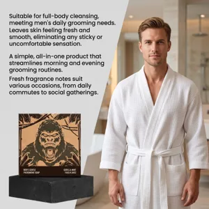 Savon corporel doux pour hommes formule rafraichissante pour soins quotidiens detail