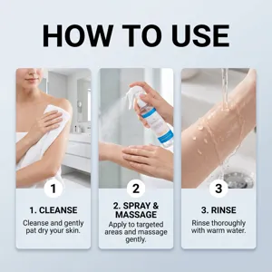 Exfoliierendes Körperspray sanfte Reinigung Poren erfrischend nicht-klebrig Hautpflege 200ml