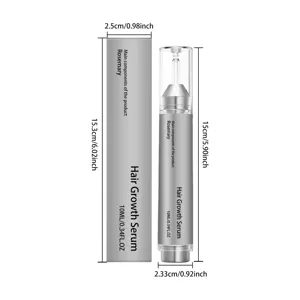 Hair growth serum with rosemary extract, 10ml scalp care and nourishing liquid formula.