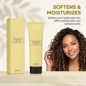 Professional curl enhancing styling gel 200g provides lasting hold and deep moisture for wavy hair.