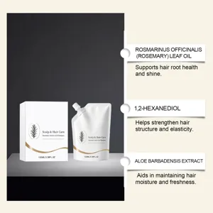 Rosmary amino acid shampoo set nourishing scalp hair care 100ml gentle daily use fresh