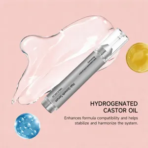 Hair growth serum for scalp care, 10ml liquid nourishing formula with natural rosemary extracts.
