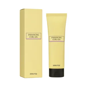 Hair styling curl gel for bouncy waves and natural texture, long-lasting moisturizing hold.
