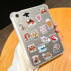 50 pcs autocollants de dessin animé drôles pour ordinateur portable, valise et tablette.