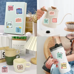 Autocollants de citations motivantes, étiquettes adhésives décoratives pour journal DIY.