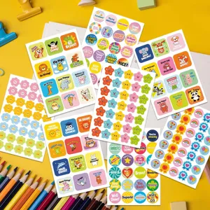 8 sheets school teacher reward encouragement stickers kids craft diary notebook laptop decals