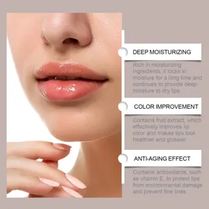 Hydrating lip gloss moisturizing nourishing lip care for dry lips with anti-aging effect