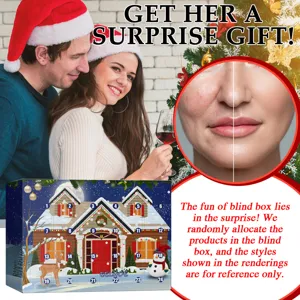 EELHOE Calendario de Adviento de Navidad caja ciega con crema facial hidratante para el cuidado.