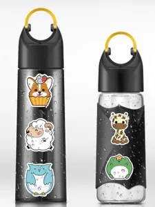 Cute cartoon animal stickers for DIY decorating luggage laptop water bottle decal pack