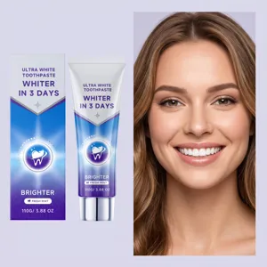 Dentifrice soin fraîcheur violet 110g goût menthe doux pour l'émail et élimine les taches