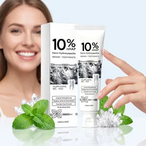 Dentifrice réparateur à l'hydroxyapatite nano avecmenthe, 120g soin buccal rafraîchissant.
