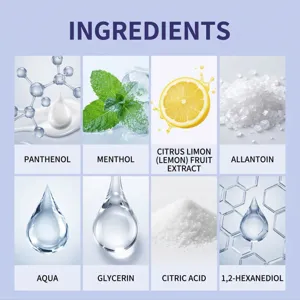 Ingredient detail infographic for teeth care pen displaying active safe formulas.