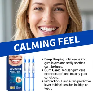 Detailansicht der Zahnfleischpflege Gel Verpackung mit beruhigender Wirkstoffformel.