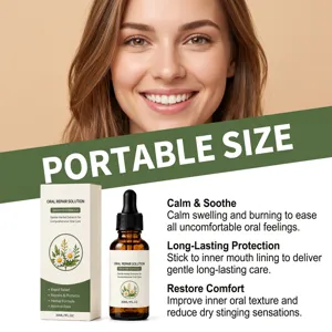 Soluzione per la riparazione orale a base di erbe portatile formula contagocce delicata.