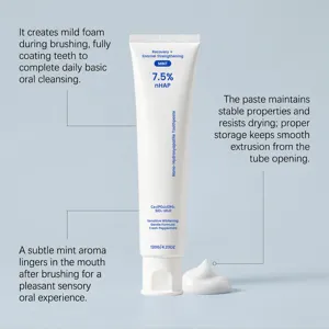 Dentifrice menthe douce avec 7.5% nHAP pour le nettoyage quotidien, soin de l'émail et blancheur.