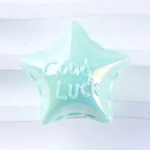 Acrylic fat star loose beads for jewelry making and cute craft accessories diy design