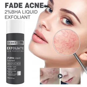 OUHOE 2% BHA Liquid Exfoliant Gesichtsserum gegen Akne, Poren verfeinern und glätten.