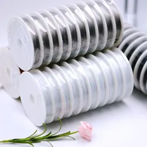 DIY handmade steel beading wire for jewelry making, pearl necklace and bracelet crafting.