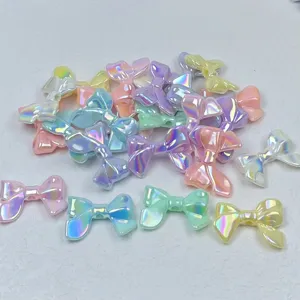 Colorful Acrylic Bow Beads Macaron Color DIY Handmade Phone Chain Accessories Jewelry Findings Craft