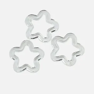 Transparente Acryl hohle Sternperlen für DIY Armband Schmuckherstellung Handwerk Zubehör.