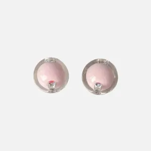 Clear acrylic bead-in-bead pink core DIY handmade bracelet jewelry main product view