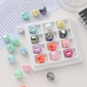 Cuentas Sueltas en Forma de Higo Acrílico 16mm Color AB Cuentas de Agujero Directo DIY Pulsera Cadena de Teléfono Accesorios de Joyería