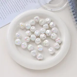 16mm Cuentas de Acrílico Higo Iridiscentes Color AB Cuentas Espaciadoras DIY Joyería Artesanía