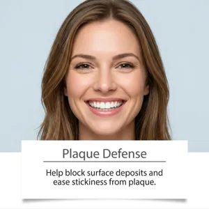 Mundpflege Gel Detailansicht mit strahlendem Lächeln für optimale tägliche Zahnhygiene.