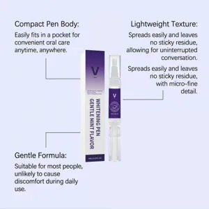Teeth whitening pen portable pocket size gentle mint flavor oral care clean breath daily bright smile