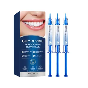 Set de gel réparateur parodontal de soin buccal portable, seringues 3x3ml pour gencives.
