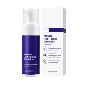 Mousse blanchissante dentaire mousse violette haleine fraîche dents propres 45ml