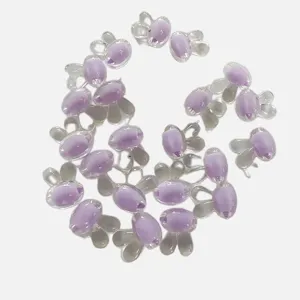 Perline opache in acrilico a forma di orecchie di coniglio per gioielli e accessori fai da te.