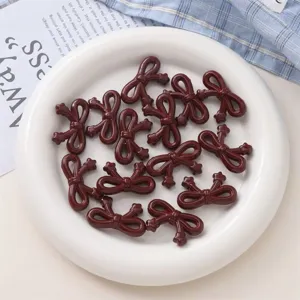 Perles nœud étoile peintes en acrylique accessoires de bijoux de chaîne de téléphone
