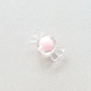 Cuenta acrílica forma caramelo detalle, efecto color AB transparente accesorio DIY.