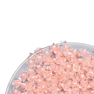 Perline stella trasparente acrilico rosa pentagramma accessori fai da te principale