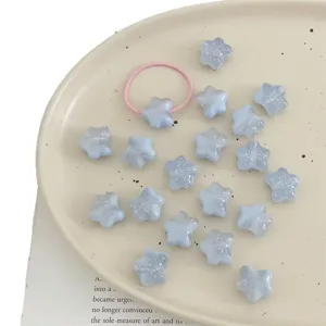 Acrylic silver glitter irregular star loose beads for DIY handmade children bracelet jewelry accessories