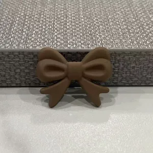 Fiocco marrone accessorio DIY per fermagli per capelli cover smartphone materiale deco