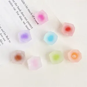 Acryl Lose Perlen Rautenblock Zweifarbig Matte Perlen Für Haarseil Zubehör DIY Schmuckherstellung