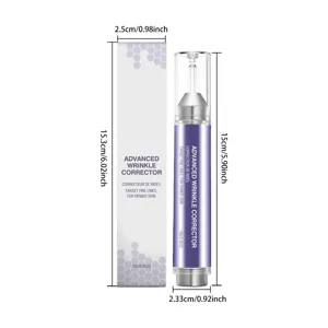 Detailed view of advanced wrinkle corrector pen with precise size dimensions and 10g net weight.